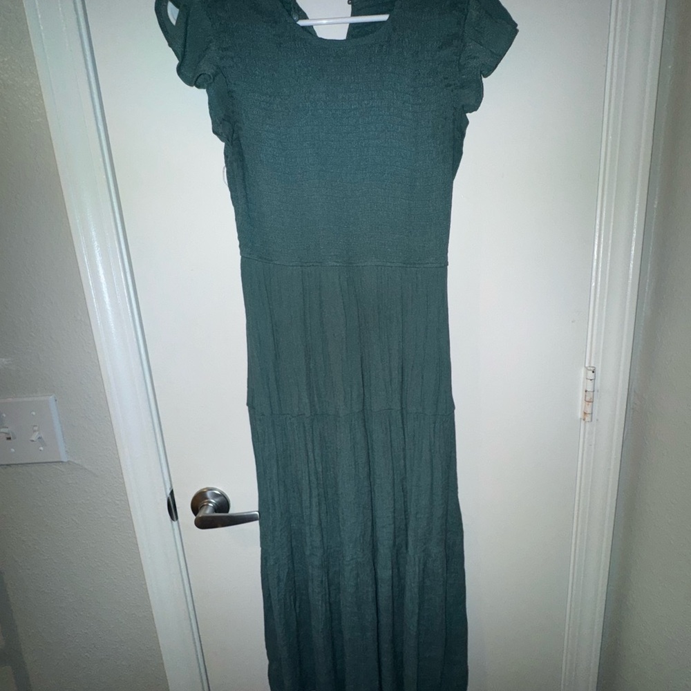 Elegant Teal stretchy Dress